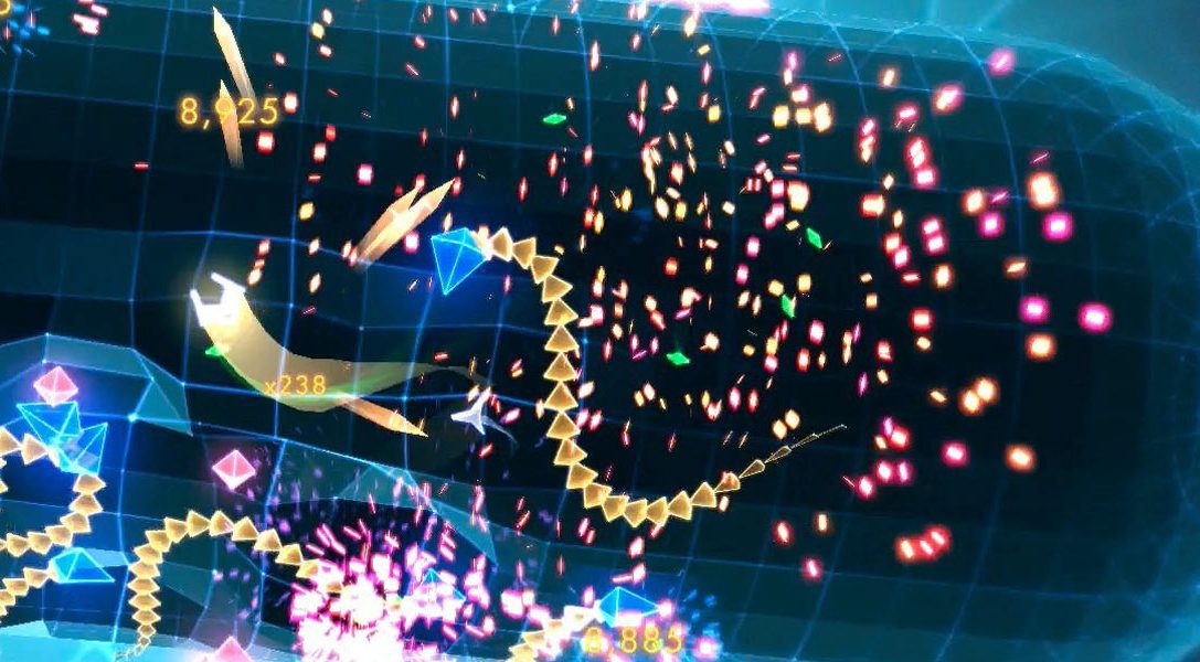 Les explosions de Geometry Wars 3: Dimensions en action sur PS4