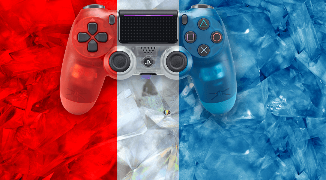 Voici les nouvelles Dualshock 4 sans fil Crystal