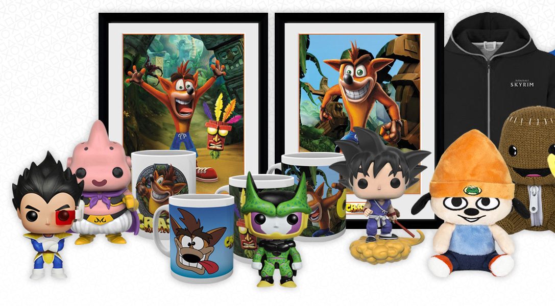 Les cinq nouveautés de cette semaine sur le PlayStation Gear, des Pop! Vinyl et des tirages encadrés Crash Bandicoot