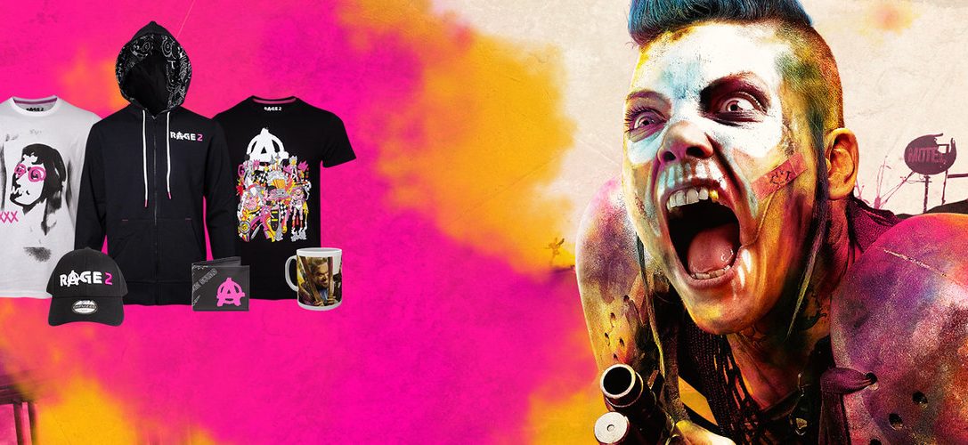 Célébrez la sortie de Rage 2 avec les produits officiels, disponibles sur PlayStation Gear