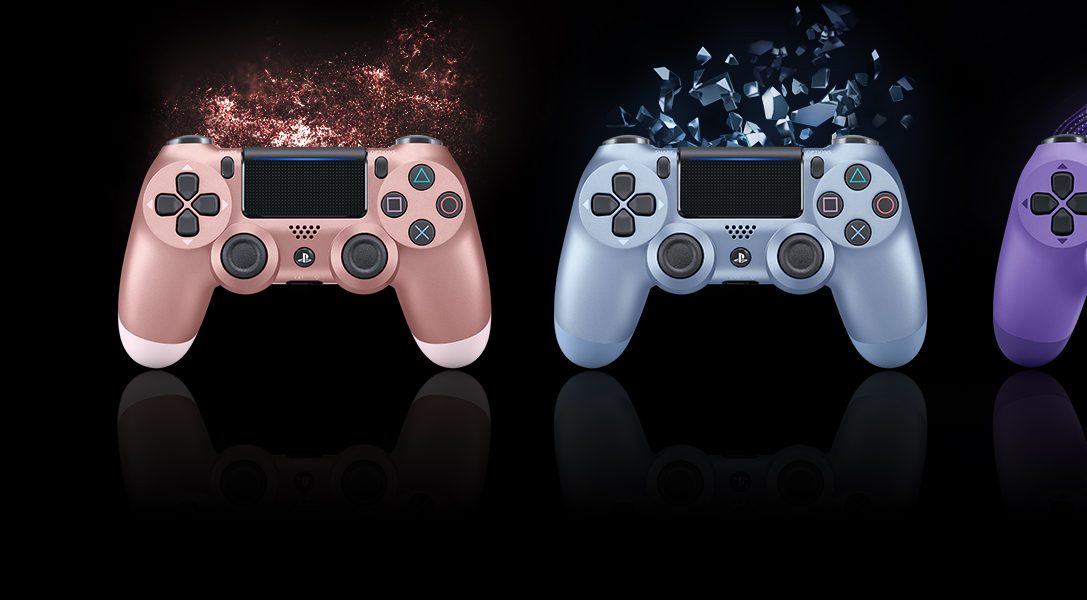 Découvrez quatre nouveaux coloris de manette sans fil DUALSHOCK 4 qui sortiront cet été