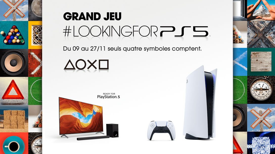 Grand Jeu #LookingForPS5 : 1 PS5 et de nombreux cadeaux à gagner !