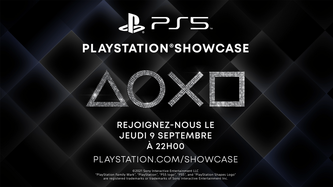 Invitation pour la diffusion du PlayStation Showcase jeudi prochain