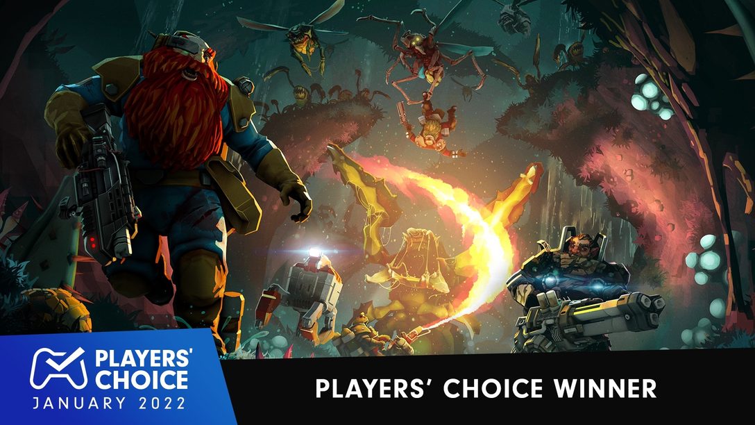 Choix des joueurs : Deep Rock Galactic élu meilleur jeu de janvier 2022.
