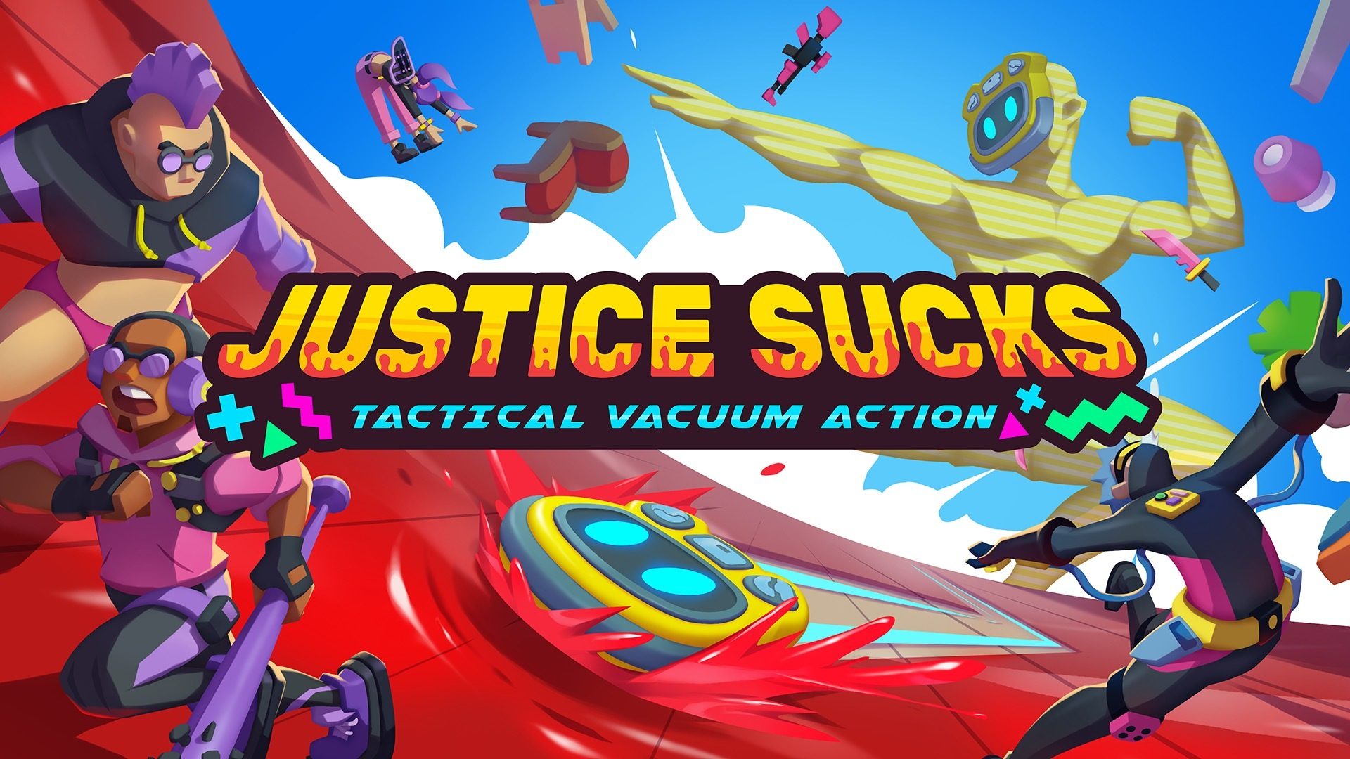 Justice Sucks arrive sur PS5 et PS4 cette année. Plus d’informations sur le gameplay et un tout nouveau niveau dévoilé.