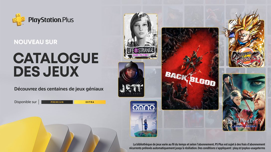 La liste des jeux du Catalogue des jeux PlayStation Plus pour janvier : Back 4 Blood, Devil May Cry 5: Special Edition, Life is Strange et bien d’autres