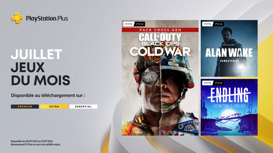 Les jeux du mois PlayStation Plus de juillet : Call of Duty: Black Ops Cold War, Alan Wake Remastered, Endling – Extinction is Forever