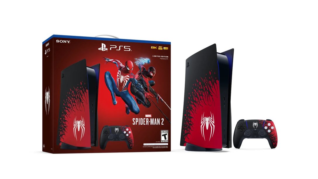 Premier aperçu  : Pack console PlayStation®5 – Marvel’s Spider-Man 2 Édition limitée