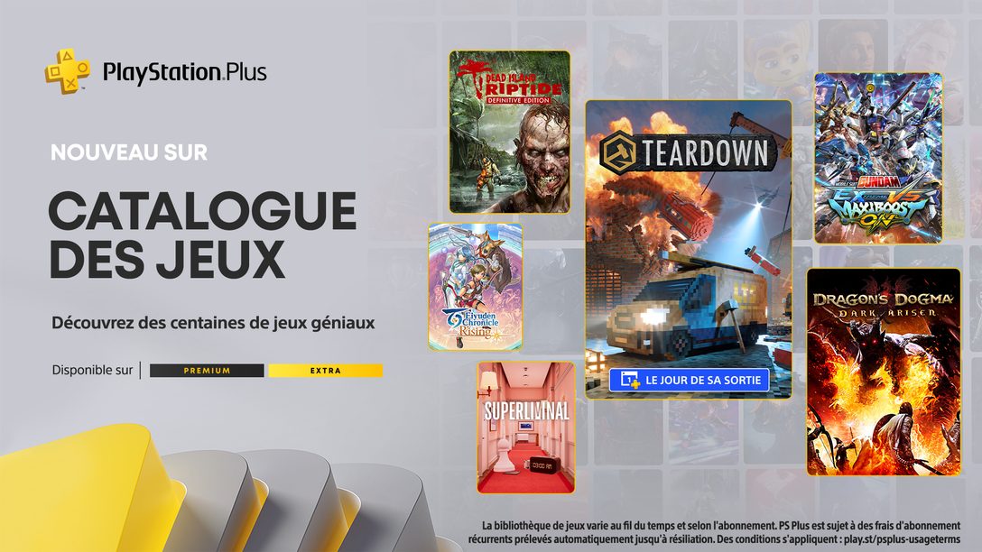 Catalogue des jeux PlayStation Plus pour novembre  : Teardown, Dragon’s Dogma: Dark Arisen, Superliminal et bien d’autres encore