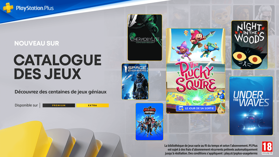 Catalogue des jeux PlayStation Plus pour septembre : The Plucky Squire (Le Vaillant Petit Page), Night in the Woods, Under The Waves et bien d’autres