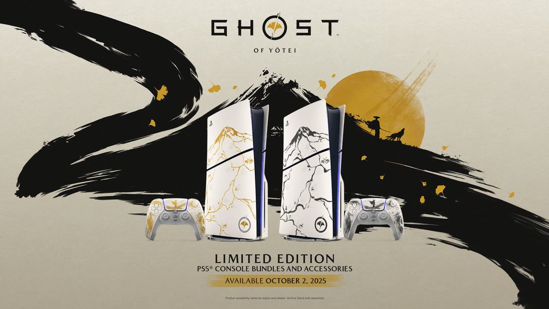 Premier aperçu : Designs de console PS5 en édition limitée Ghost of Yōtei